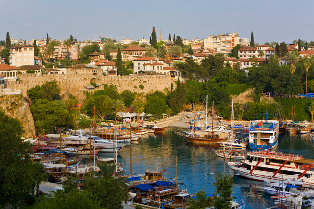 Marina and Roman Harbour, Kaleici, Antalya, Turkey