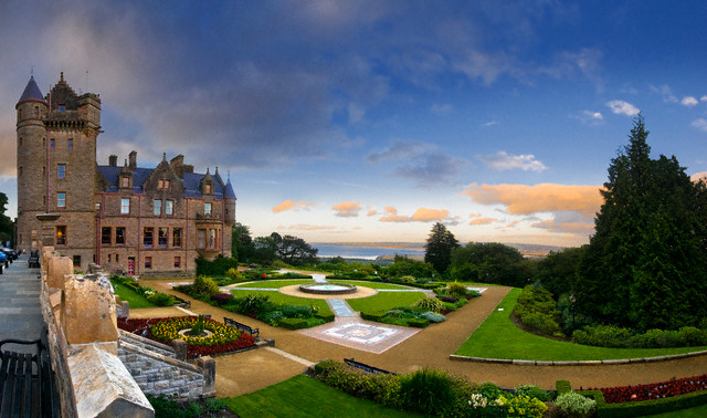 Panoramic view of Belfast Castle