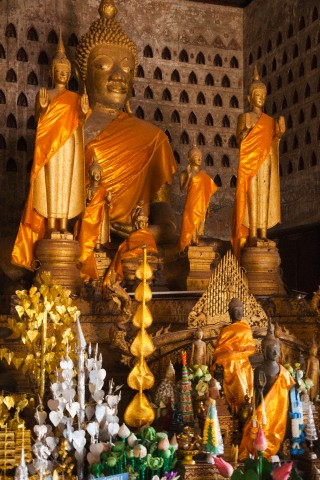 Laos, Vientiane, Wat Sisaket, Buddha Statues inside the Main Worshipping Hall