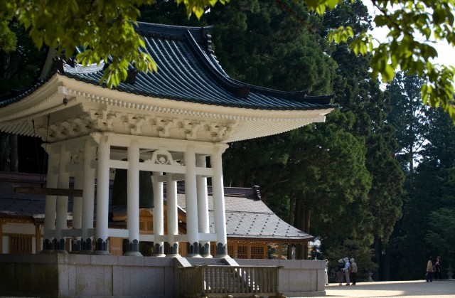 Buddhist temple bell Daito no Kane at the Dai Garan area of Mount Koya, Wakayama, Japan, Asia