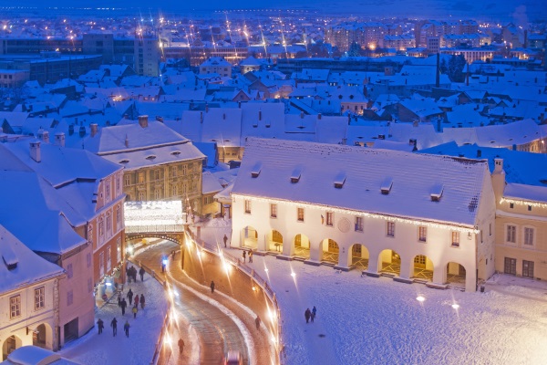 Iarna, Sibiu, Romania