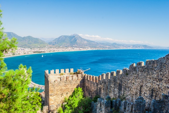 Castel in Alanya, Antalya, Turkey
