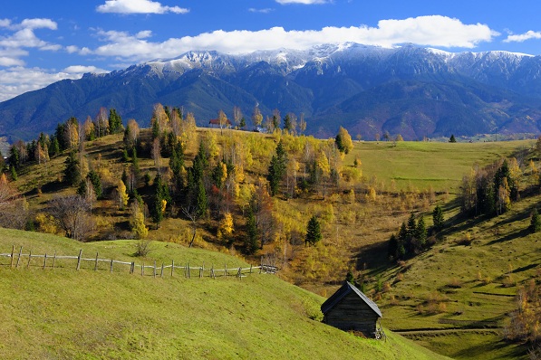 Panorama Muntii Bucegi, Romania
